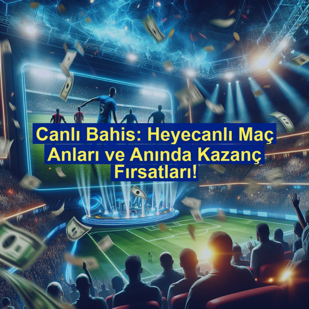 Canlı Bahis: Heyecanlı Maç Anları ve Anında Kazanç Fırsatları!